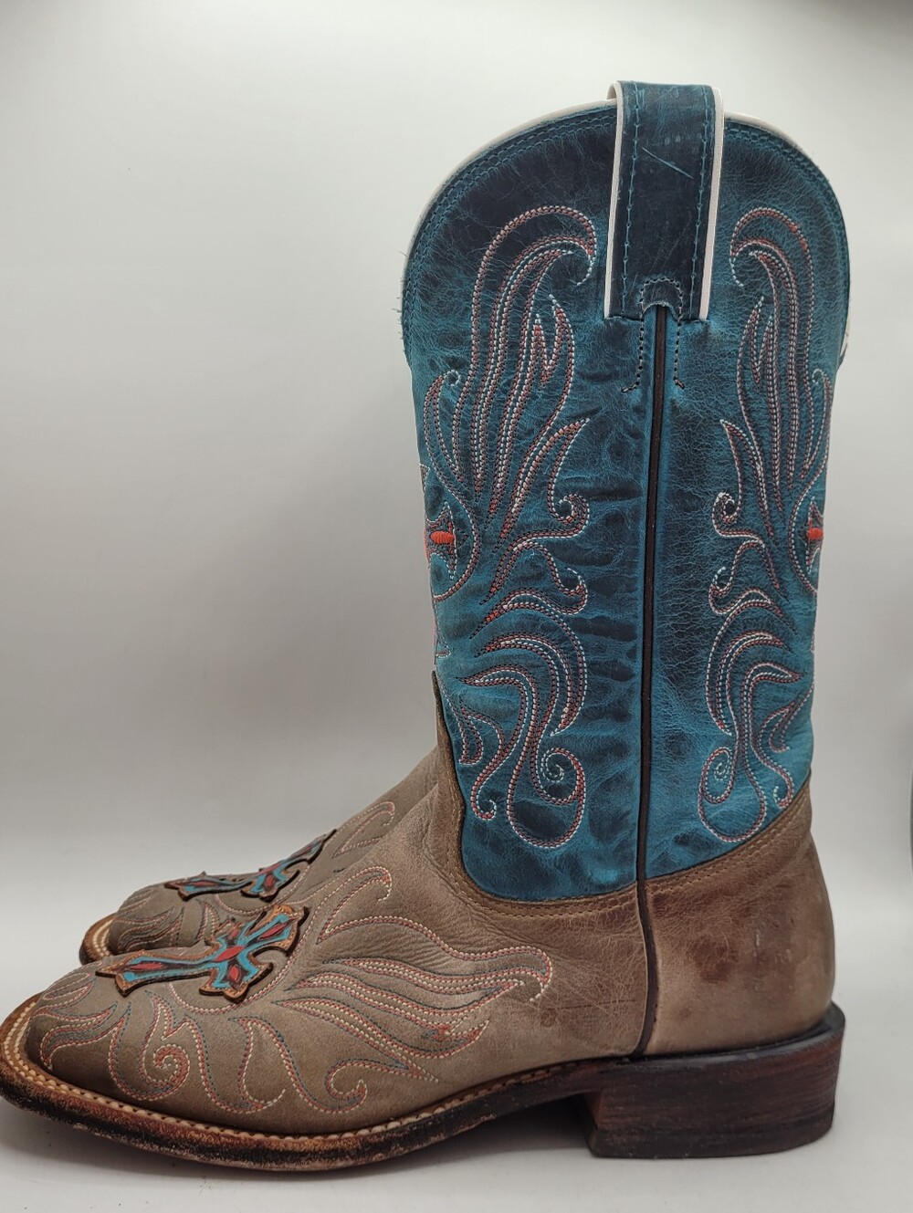 Tony Lama San Saba Collection "Cross" boots Size 6.5 B - Picture 9 of 16